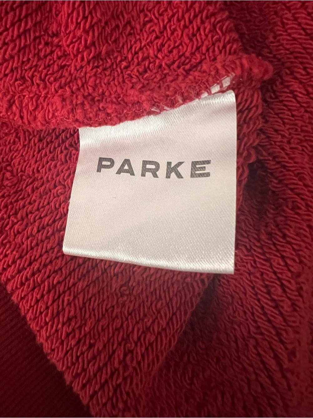 Parke Valentine’s Day Varsity Mockneck Fleece Sweatshirt Size L/XL - Picture 6 of 7